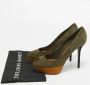 Sergio Rossi Pre-owned Suede heels Green Dames - Thumbnail 9
