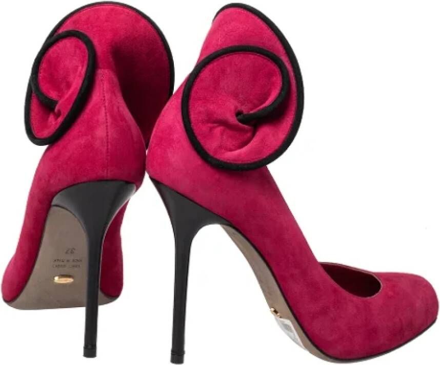 Sergio Rossi Pre-owned Suede heels Pink Dames