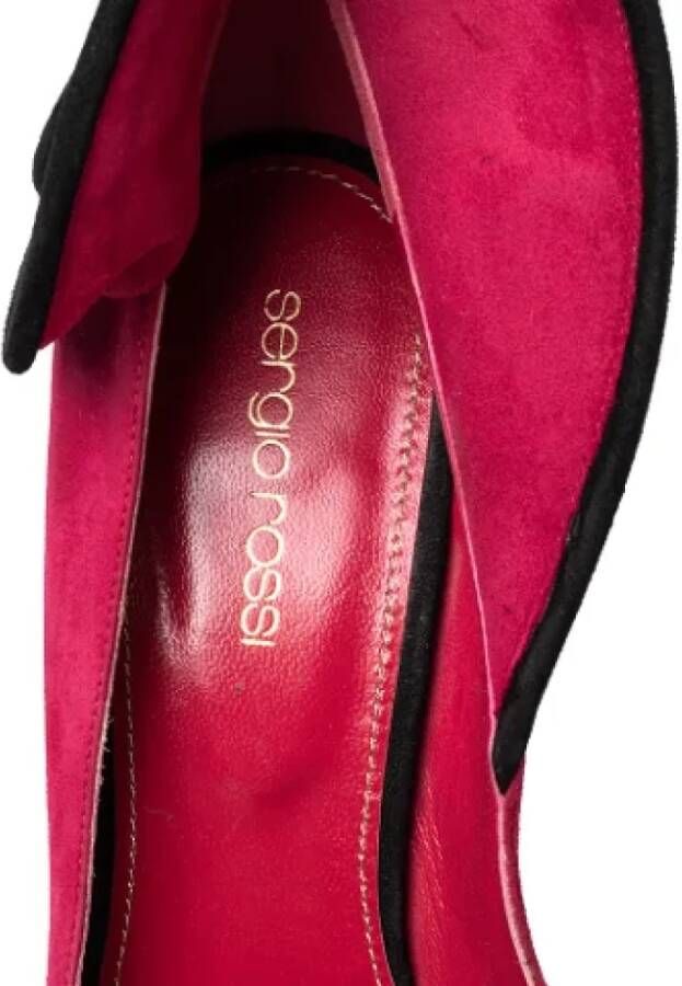 Sergio Rossi Pre-owned Suede heels Pink Dames