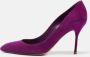 Sergio Rossi Pre-owned Suede heels Purple Dames - Thumbnail 2
