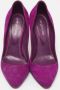 Sergio Rossi Pre-owned Suede heels Purple Dames - Thumbnail 3