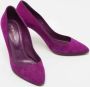 Sergio Rossi Pre-owned Suede heels Purple Dames - Thumbnail 4