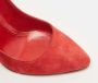 Sergio Rossi Pre-owned Suede heels Red Dames - Thumbnail 7