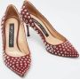 Sergio Rossi Pre-owned Suede heels Red Dames - Thumbnail 4