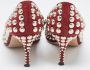 Sergio Rossi Pre-owned Suede heels Red Dames - Thumbnail 5