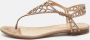 Sergio Rossi Pre-owned Suede sandals Beige Dames - Thumbnail 2