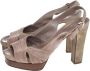 Sergio Rossi Pre-owned Suede sandals Beige Dames - Thumbnail 3