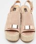 Sergio Rossi Pre-owned Suede sandals Beige Dames - Thumbnail 2