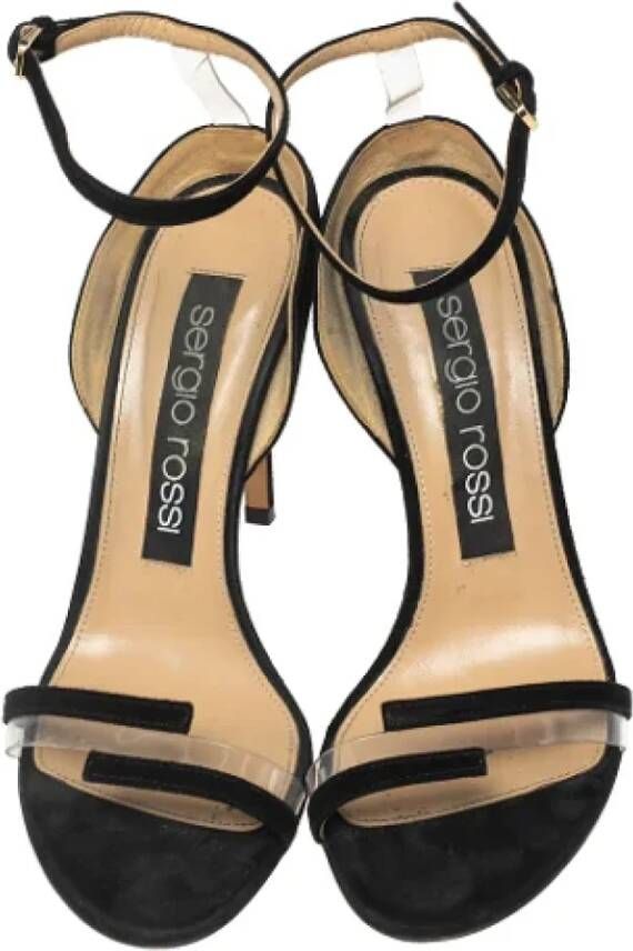 Sergio Rossi Pre-owned Suede sandals Black Dames