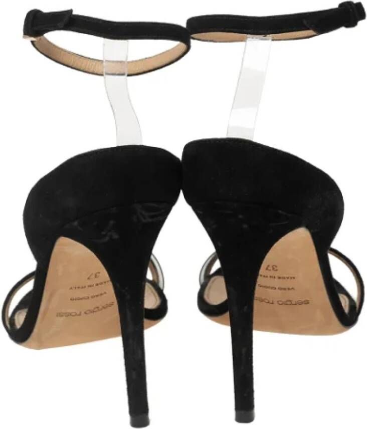 Sergio Rossi Pre-owned Suede sandals Black Dames