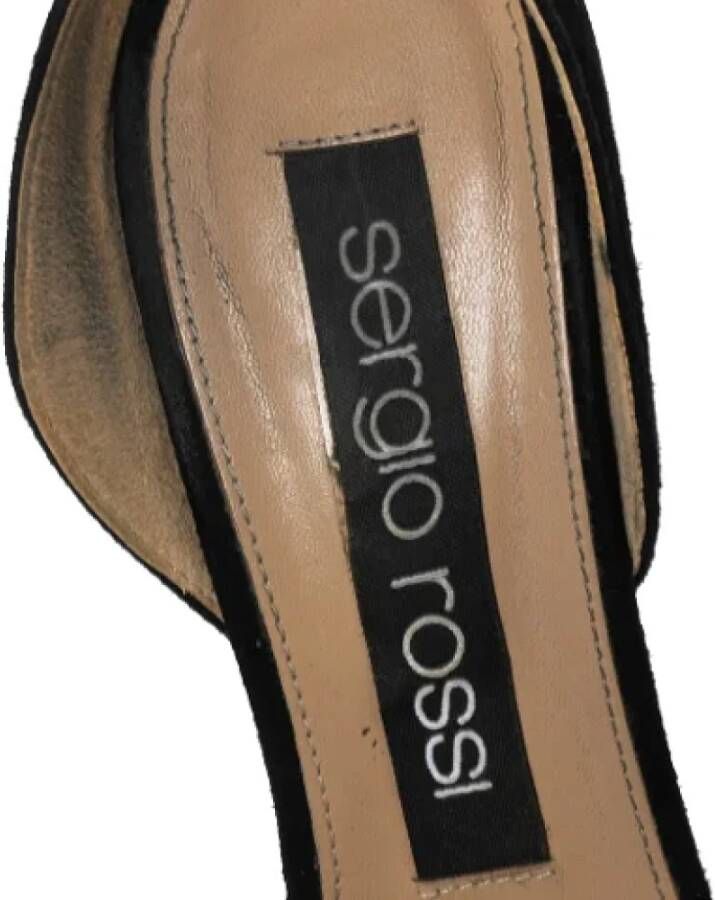 Sergio Rossi Pre-owned Suede sandals Black Dames