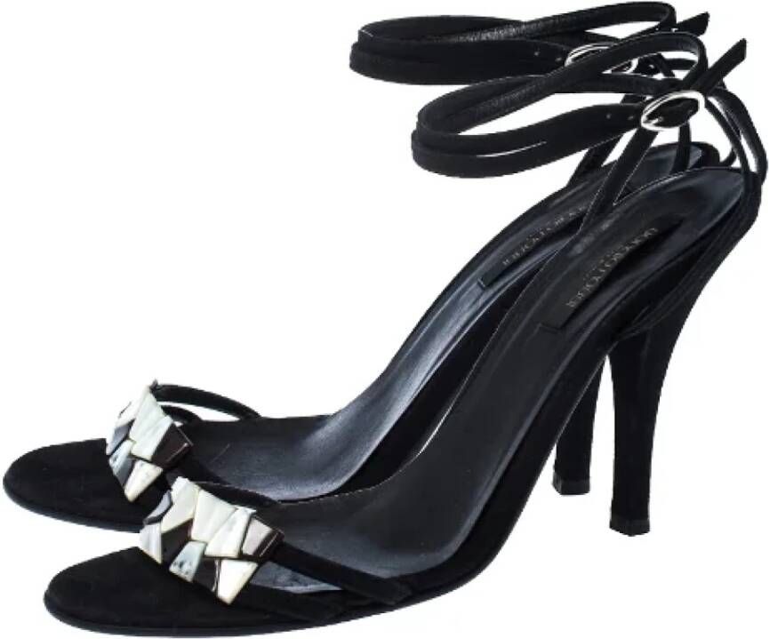 Sergio Rossi Pre-owned Suede sandals Black Dames