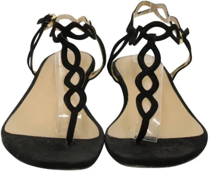 Sergio Rossi Pre-owned Suede sandals Black Dames