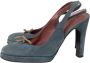 Sergio Rossi Pre-owned Suede sandals Blue Dames - Thumbnail 3