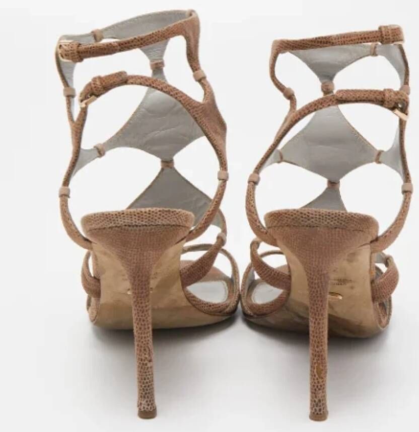 Sergio Rossi Pre-owned Suede sandals Brown Dames