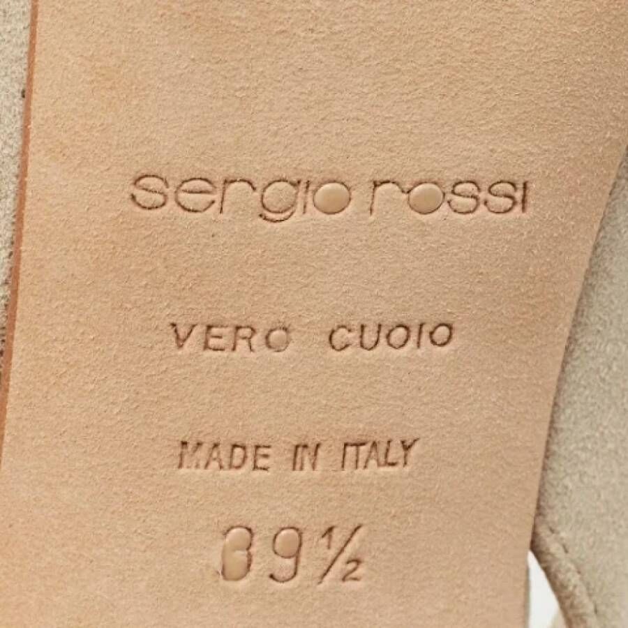 Sergio Rossi Pre-owned Suede sandals Gray Dames
