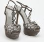 Sergio Rossi Pre-owned Suede sandals Gray Dames - Thumbnail 4