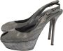 Sergio Rossi Pre-owned Suede sandals Gray Dames - Thumbnail 3