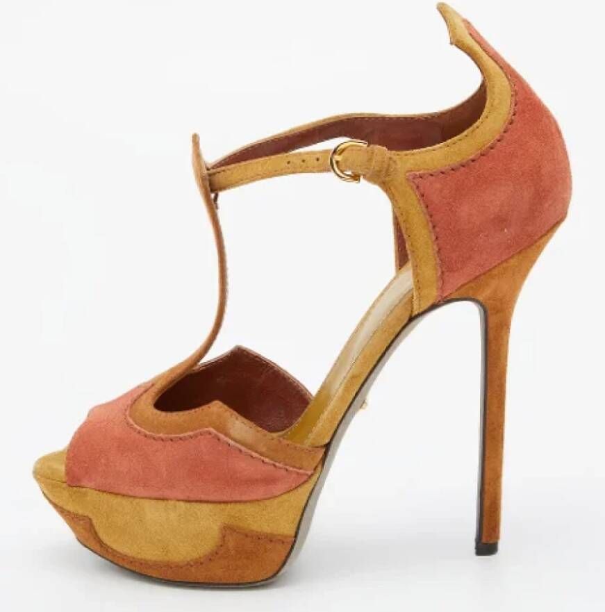 Sergio Rossi Pre-owned Suede sandals Multicolor Dames