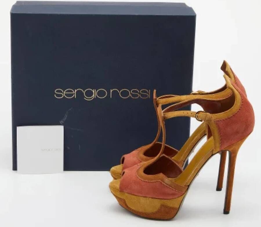 Sergio Rossi Pre-owned Suede sandals Multicolor Dames