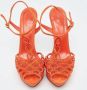 Sergio Rossi Pre-owned Suede sandals Orange Dames - Thumbnail 3