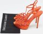 Sergio Rossi Pre-owned Suede sandals Orange Dames - Thumbnail 9
