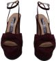 Sergio Rossi Pre-owned Suede sandals Red Dames - Thumbnail 4