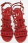 Sergio Rossi Pre-owned Suede sandals Red Dames - Thumbnail 3