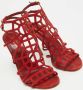 Sergio Rossi Pre-owned Suede sandals Red Dames - Thumbnail 4