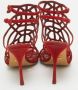 Sergio Rossi Pre-owned Suede sandals Red Dames - Thumbnail 5
