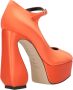 Sergio Rossi Koraal Platform Mary Jane Pumps Oranje Dames - Thumbnail 3