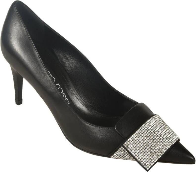 Sergio Rossi Zwarte platte schoenen van Zwart Dames