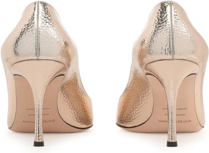 Sergio Rossi Rose Goud Leren Pumps Elegant Ontwerp