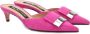 Sergio Rossi Roze Leren Instap Schoenen Pink Dames - Thumbnail 2