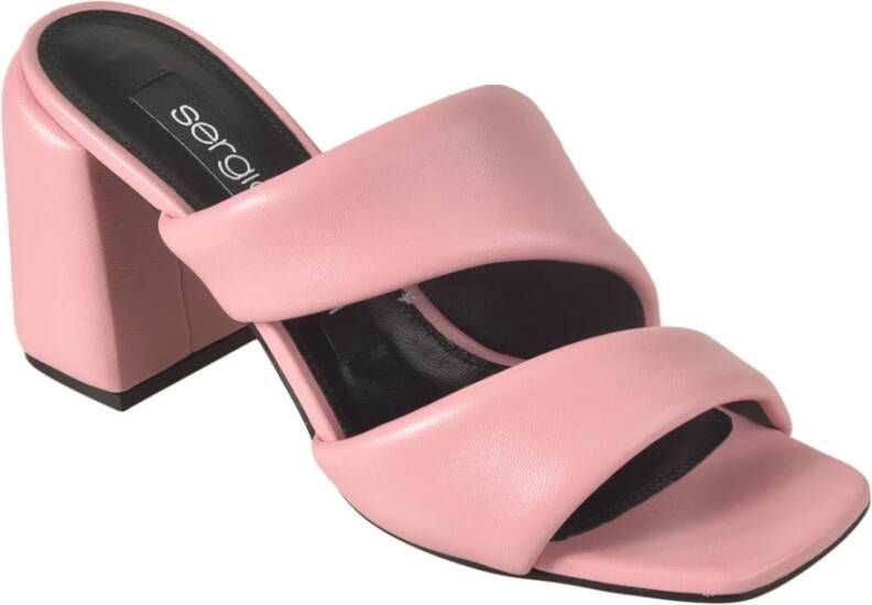 Sergio Rossi Roze Strappy Sandalen Pink Dames