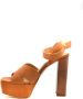 Sergio Rossi Verhoog je stijl met hoge hak sandalen Oranje Dames - Thumbnail 4
