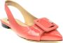Sergio Rossi Elegante zomerse platte sandalen Rood Dames - Thumbnail 2