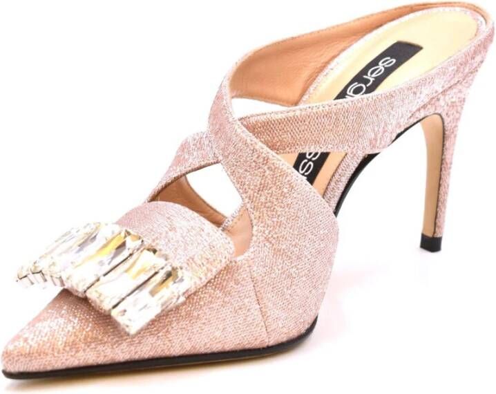 Sergio Rossi Verhoog je stijl met roze hoge hak sandalen Roze Dames