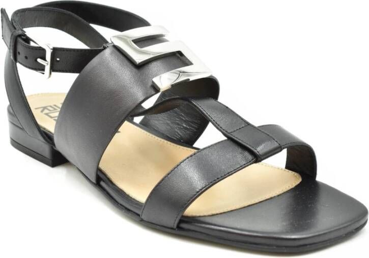 Sergio Rossi Elegante zomerse platte sandalen Zwart Dames