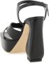 Sergio Rossi Leren sandalen met gekruiste banden en verstelbare enkelband Black Dames - Thumbnail 3
