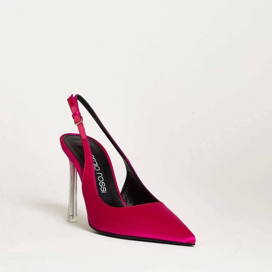 Sergio Rossi Fuxia Sandalen voor Dames Aw22 Roze Dames