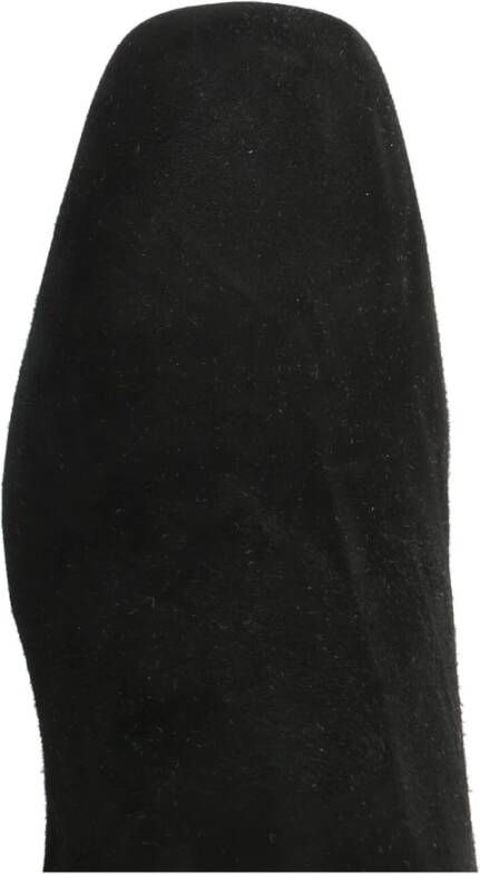 Sergio Rossi Zwarte laarzen met vierkante neus en hoge hakken Zwart Dames