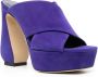 Sergio Rossi Paarse Slippers met 135mm Hak Purple Dames - Thumbnail 4