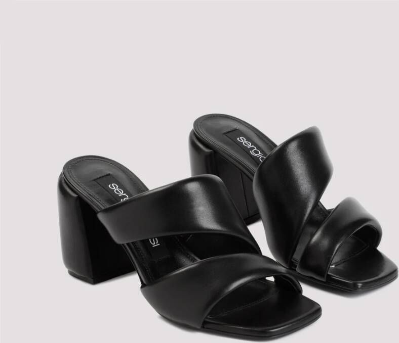 Sergio Rossi Luxe Spongy Sandalen Black Dames