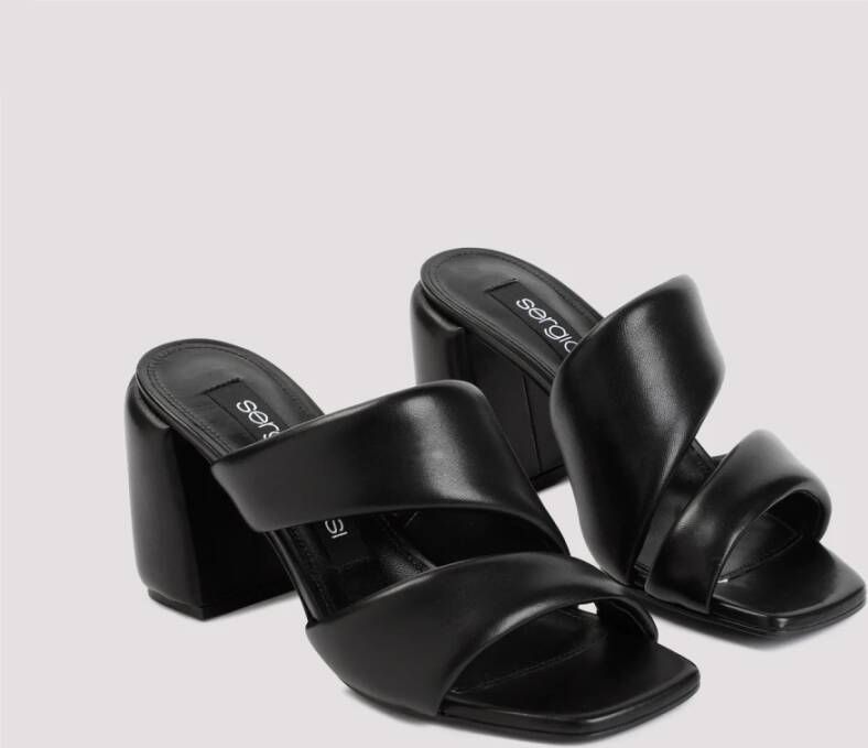 Sergio Rossi Spongy Sandal Black Dames