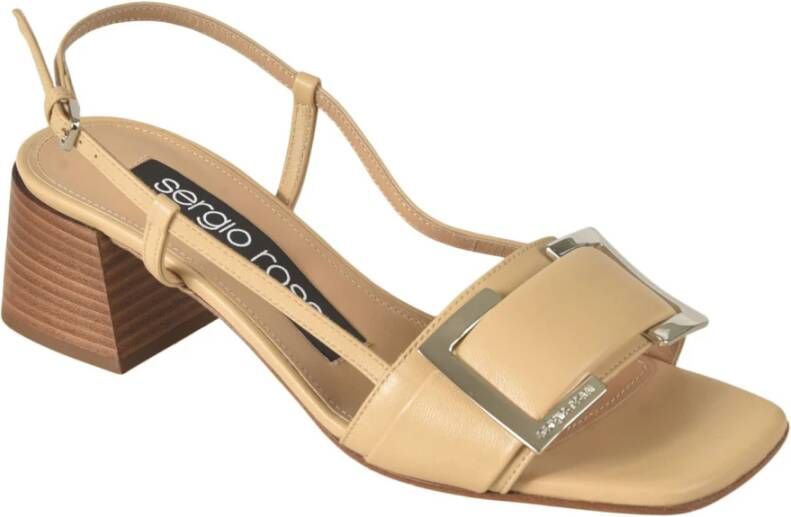 Sergio Rossi Stijlvolle Sandalen voor Vrouwen Beige Dames