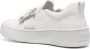 Sergio Rossi Witte Leren Sneakers met Gespdetail - Thumbnail 2