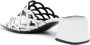 Sergio Rossi Witte Sandalen met Open Neus en Lage Blokhak White Dames - Thumbnail 3