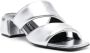 Sergio Rossi Zilveren Sandalen met Gewatteerd Ontwerp Gray Dames - Thumbnail 2