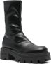 Sergio Rossi Zwarte rits Monobloc laars Black Dames - Thumbnail 2